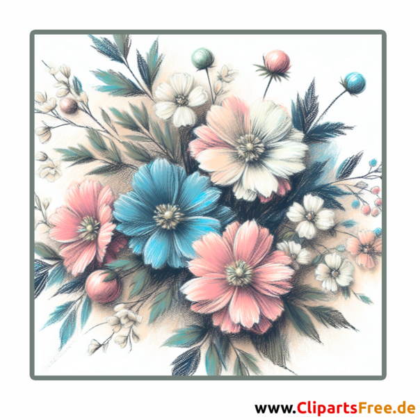 Clipart Blumen kostenlos - Bilder zum Herunterladen