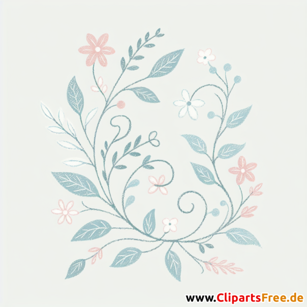 Clipart Blumenranke - Bilder zum Herunterladen