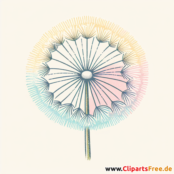 Clipart Pusteblume - Bilder zum Herunterladen