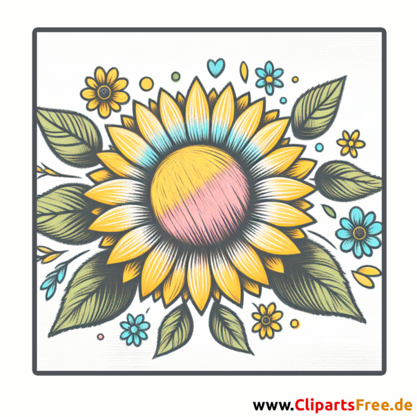 Clipart Sonnenblume - Bilder zum Herunterladen