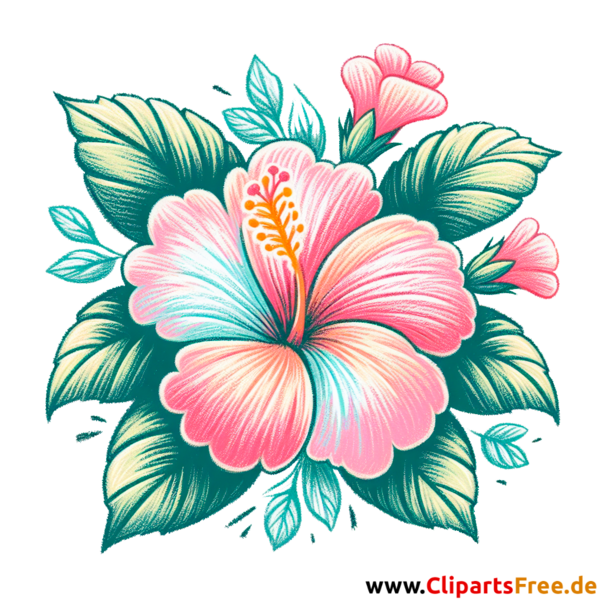 Hibiskus Clipart - Bilder zum Herunterladen