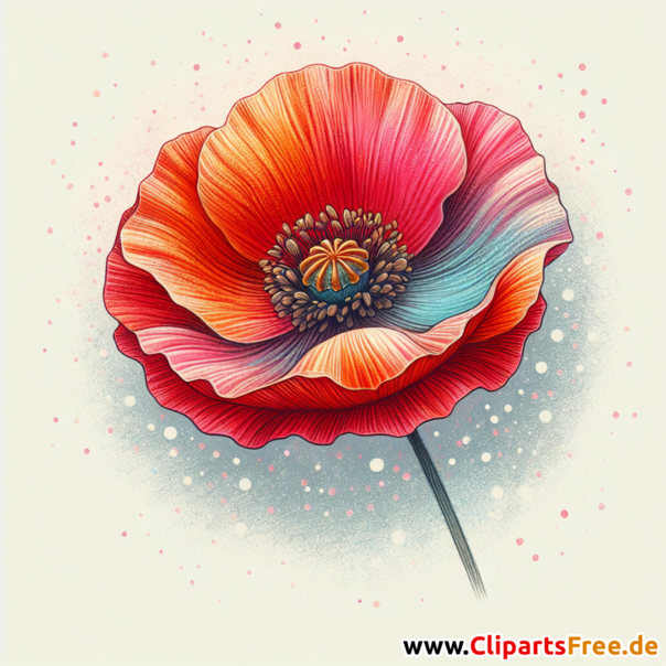 Mohnblume Clipart - Bilder zum Herunterladen