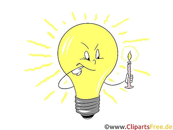 Glühbirne Clipart, Grafik, Illustration für Präsentationen Glühbirne Clipart, Grafik, Illustration für Präsentationen