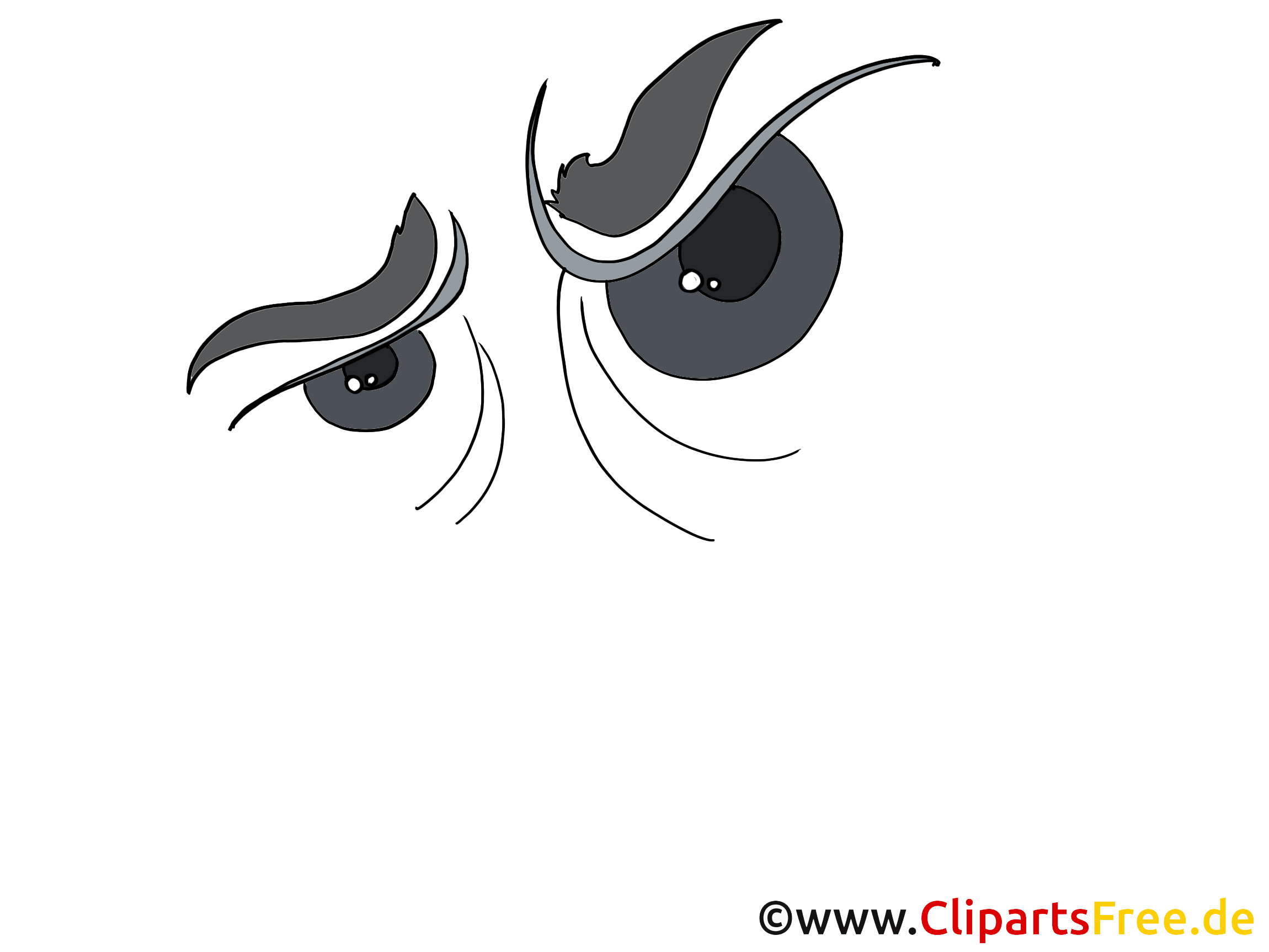 Boeser Blick Clipart, Bild, Zeichnung, Grafik Boeser Blick Clipart, Bild, Zeichnung, Grafik