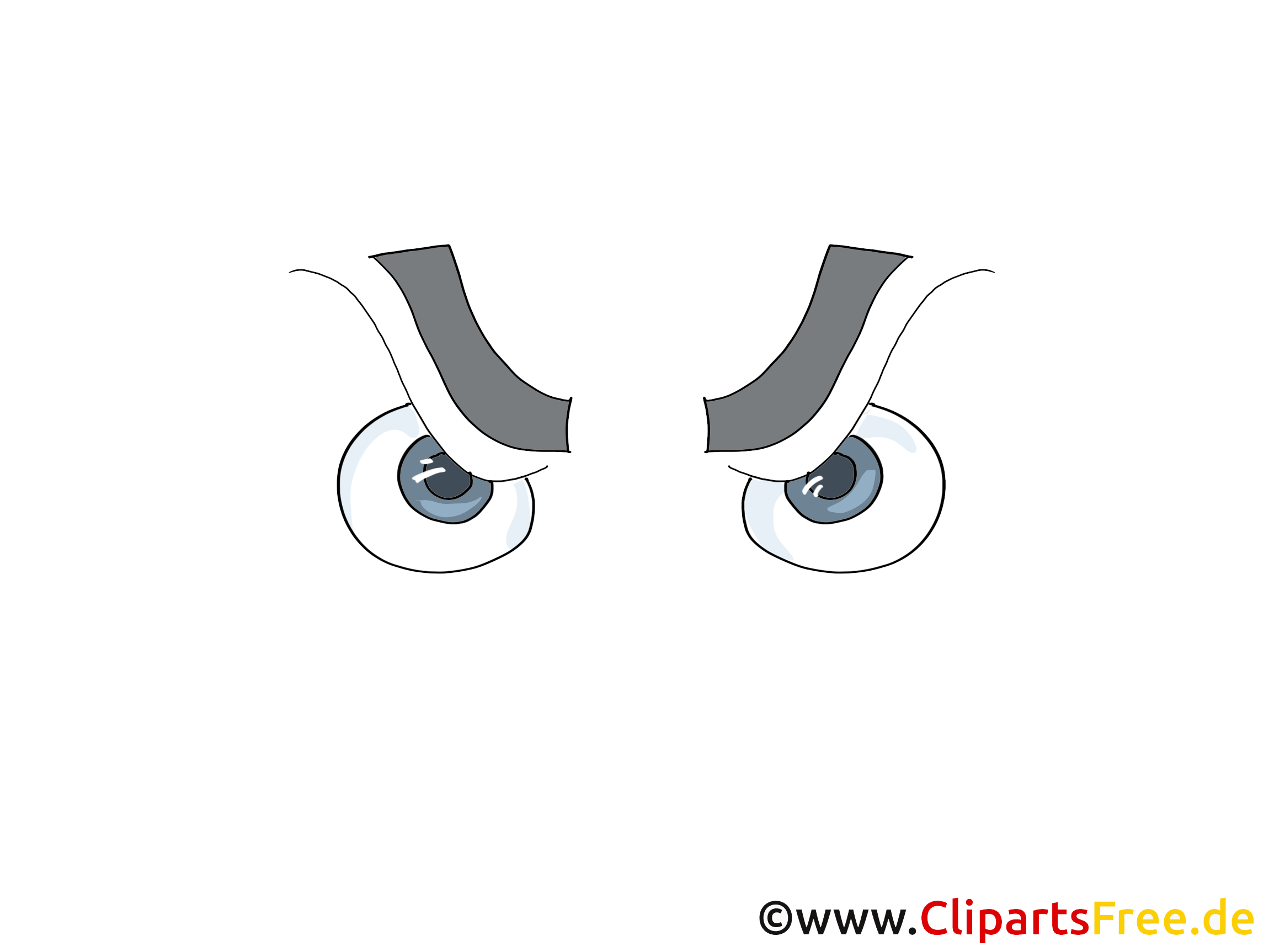 Boeser Blick Zeichnung, Comic, Cartoon Boeser Blick Zeichnung, Comic, Cartoon