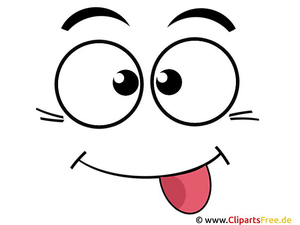 Cartoon Zunge rausstrecken Clipart Bild Cartoon Zunge rausstrecken Clipart Bild