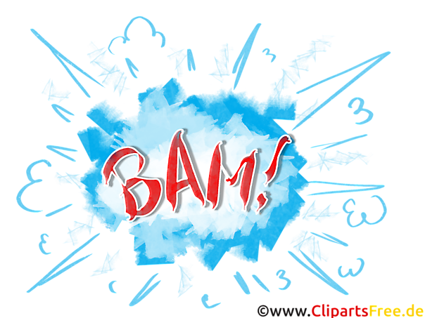 Bam Comic Illustration, Pop Art Bild