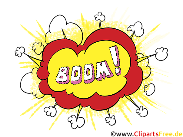 Boom Comic Clipart, Pop Art Illustration