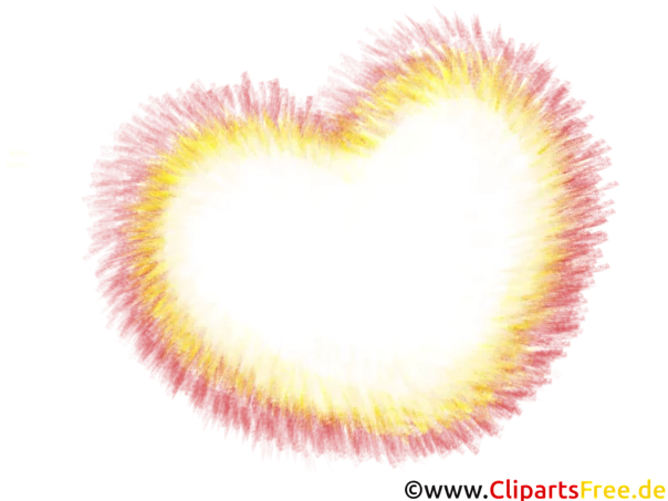 Sprechblase in Form eines Herzen Clipart, Bild