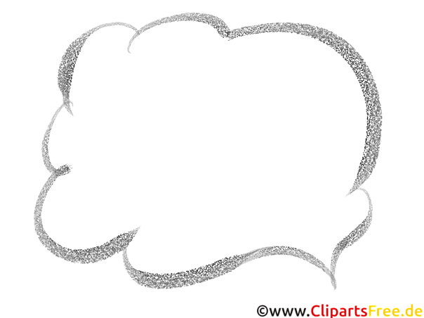 Sprechblase leer zum Gestalten von Comics