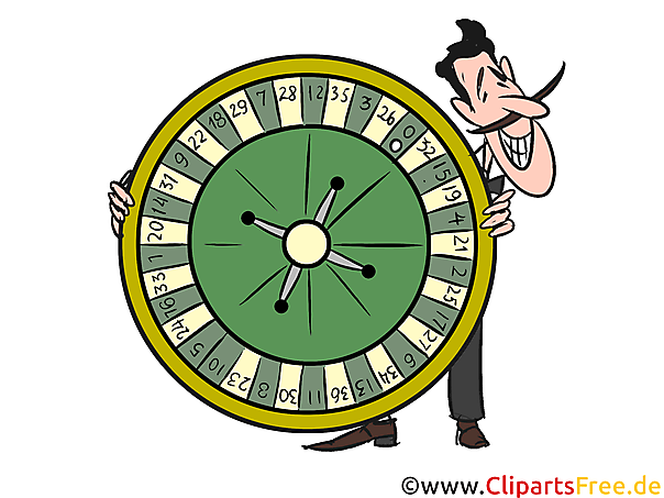 Roulette Wheel Illustration, Clipart, Image