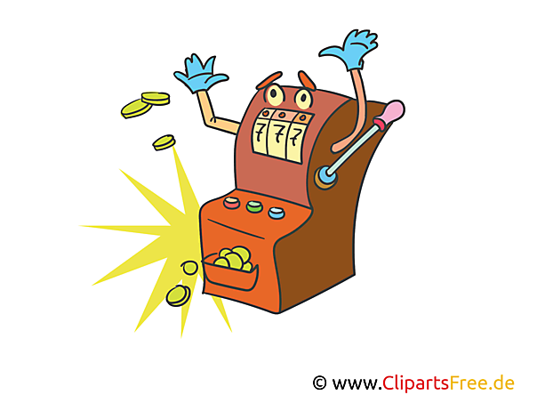Spielautomat in Casino Clipart, Bild, Illustration Spielautomat in Casino Clipart, Bild, Illustration