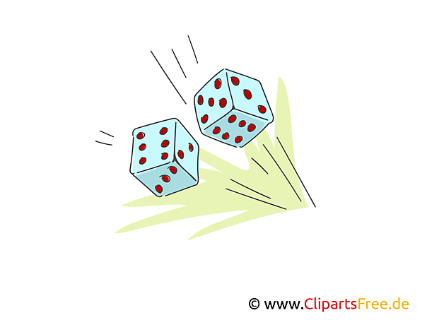 Spielwürfel Clipart, Illustration, Bild Spielwürfel Clipart, Illustration, Bild