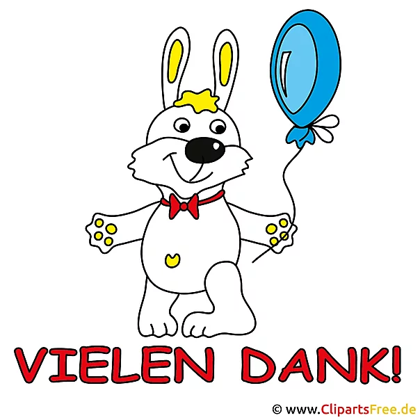 Dankkarte zum Ausdrucken und Verschicken - Danke Cliparts