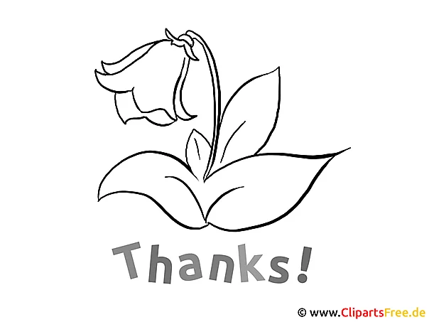 Thanks Coloring Sheet for printing