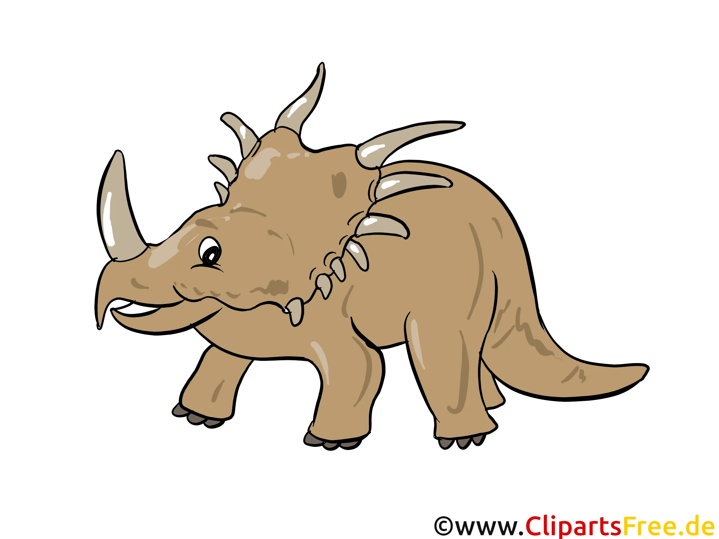Styracosaurus Bild - Dinosaurierarten Bilder, Cartoons, Illustrationen gratis