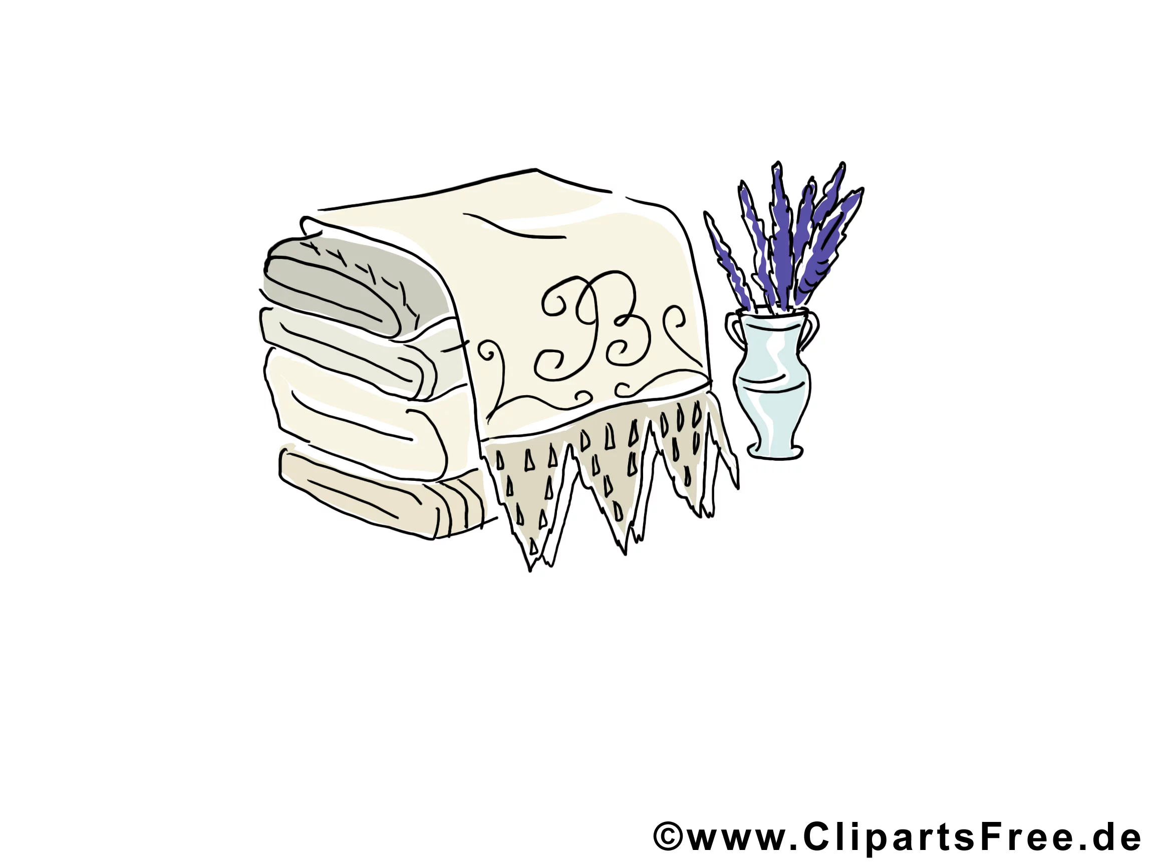 Badetücher für Sauna Bild, Clipart, Illustration, Grafik kostenlos