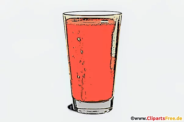 Glas mit Möhrensaft - Cliparts, Bilder zum Thema gesunde Ernährung