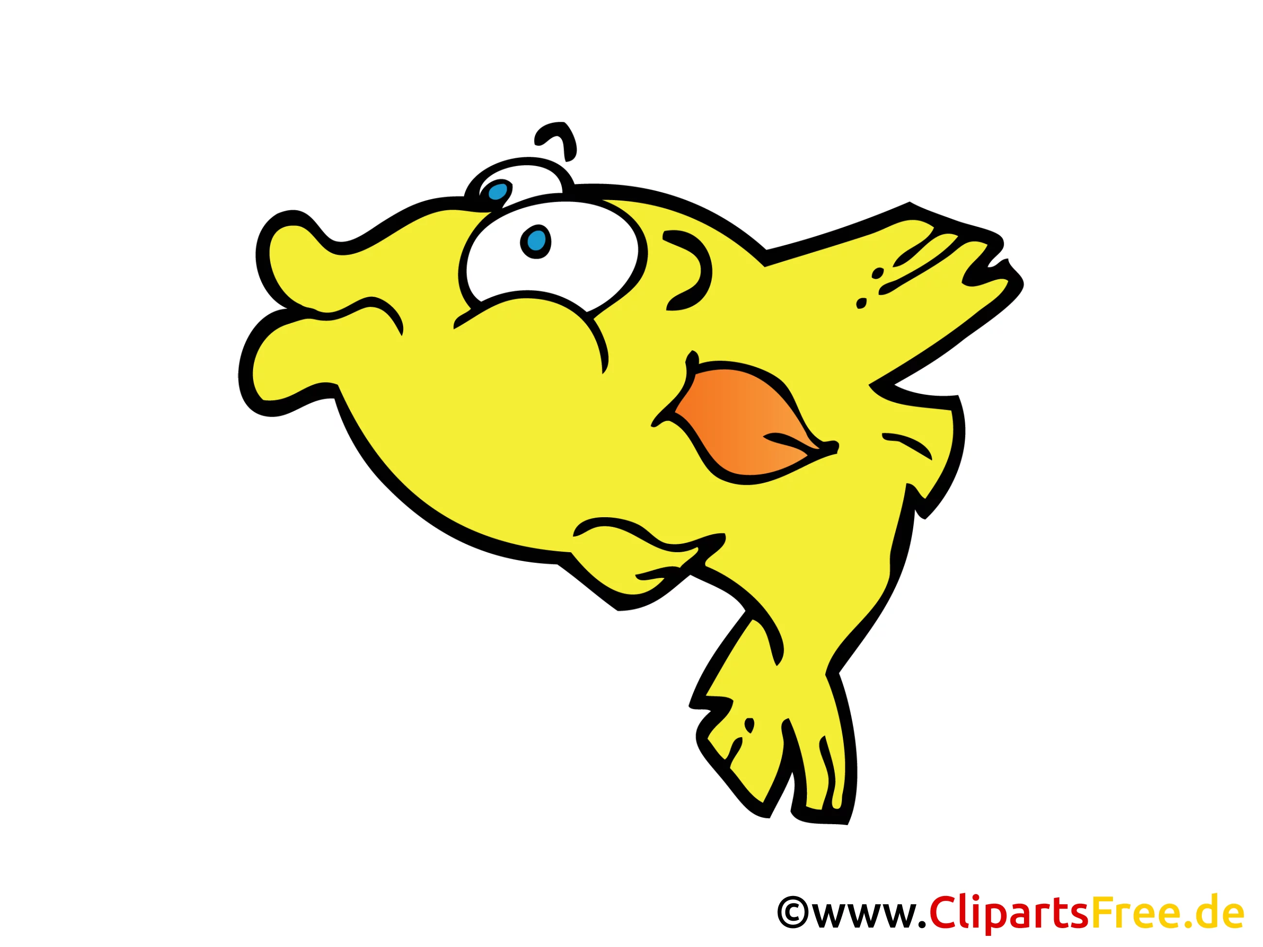 Goldfisch Bild, Clipart, Zeichnung, Illustration, Comic gratis