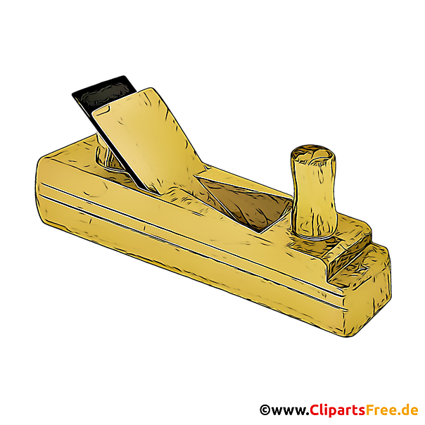 Hobel Illustration, Clipart, Bild - Kostenlose Grafiken zum Thema Werkzeuge