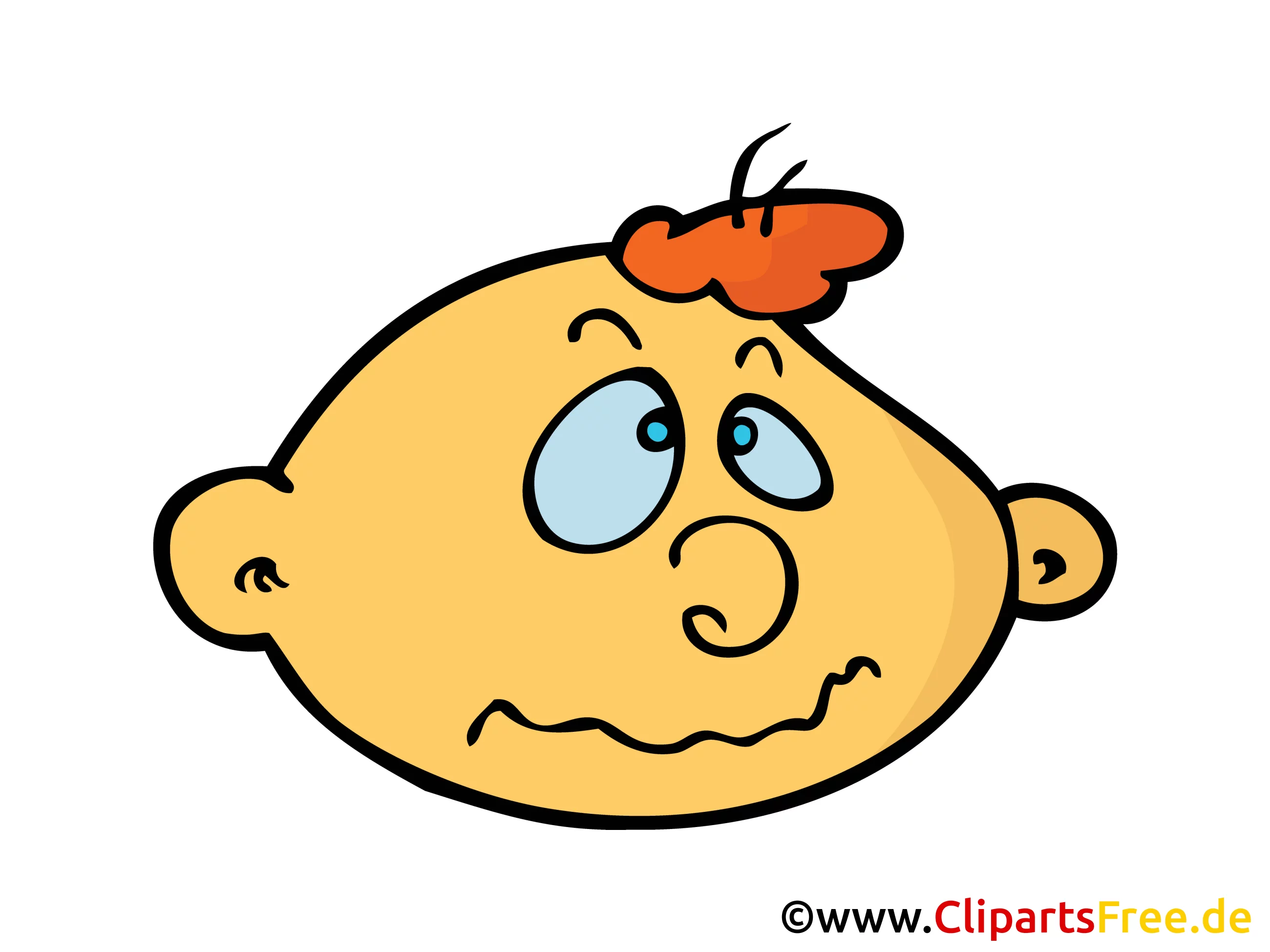 Kind Kopf Bild, Clipart, Illustration, Comic, Cartoon gratis