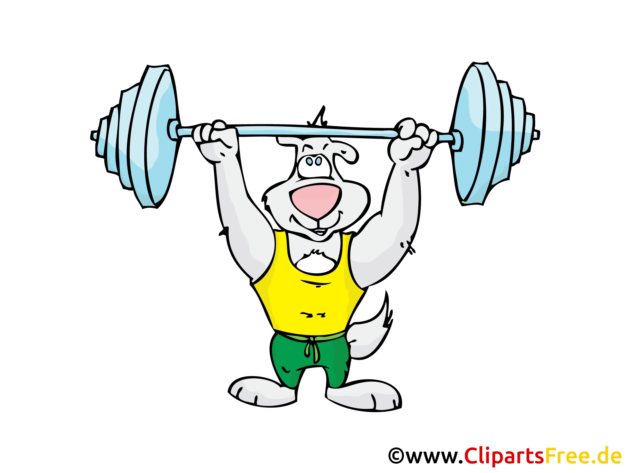 Schwerathlet Bild, Clipart, Illustration, Comic, Cartoon gratis