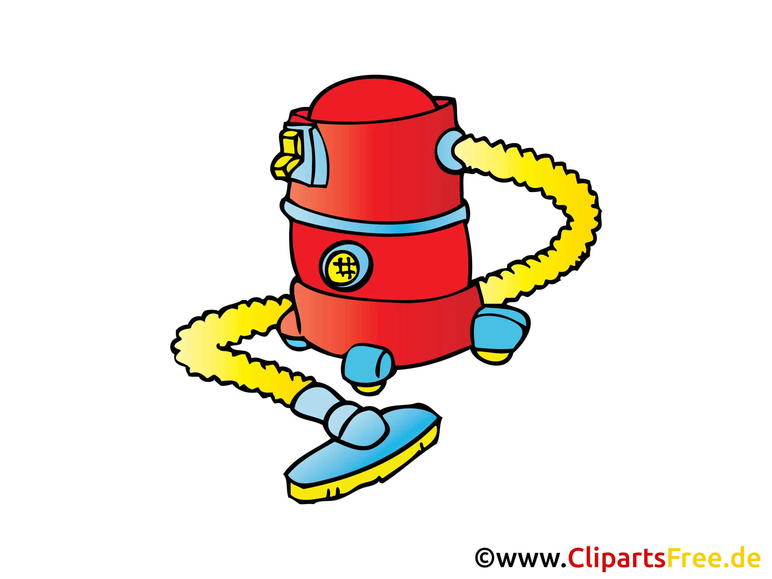 Staubsauger Bild, Clipart, Illustration, Comic, Cartoon gratis