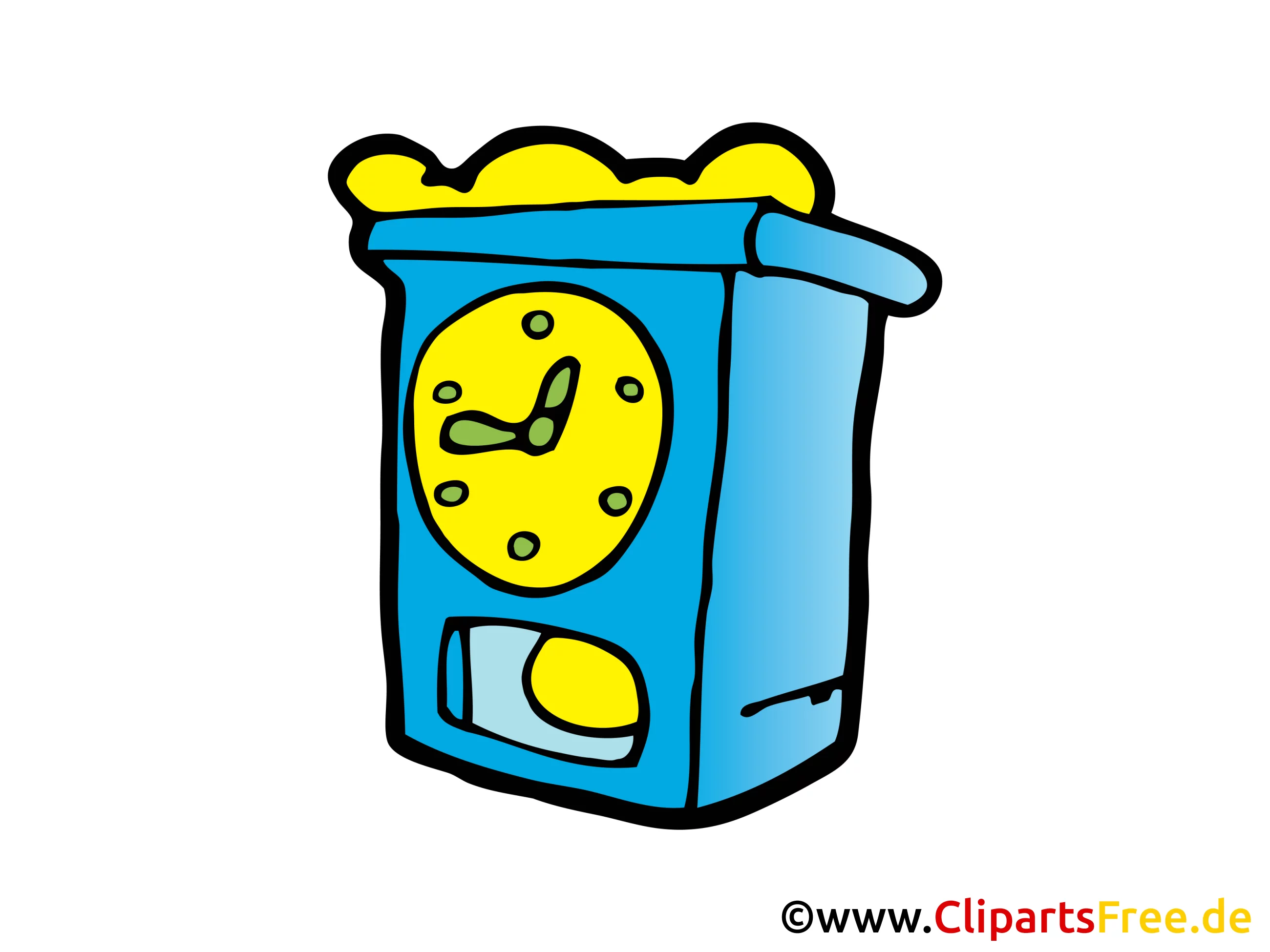 Wanduhr Bild, Clipart, Zeichnung, Illustration, Comic gratis