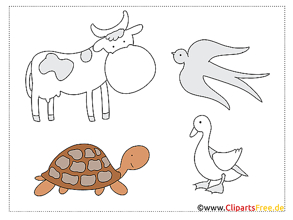 Applikationen Kindermotive mit Tieren