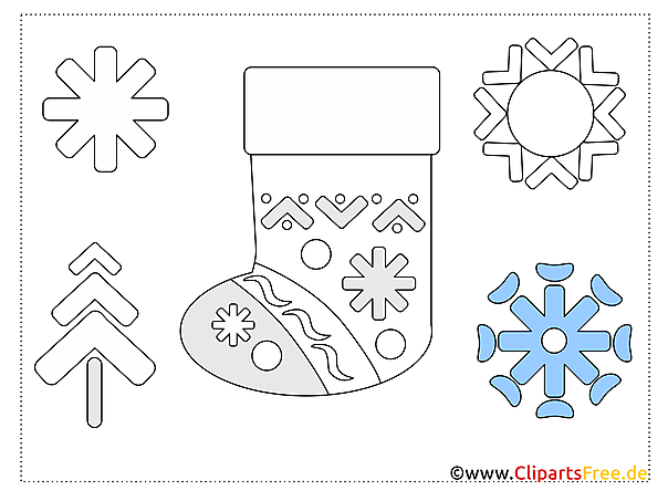 Applikationen Selber Machen Vorlagen Schneeflocken Schuhe Winter