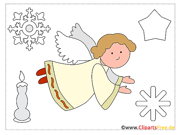 Applikationen zum Nähen Weihnachten, Engel, Schneeflocken