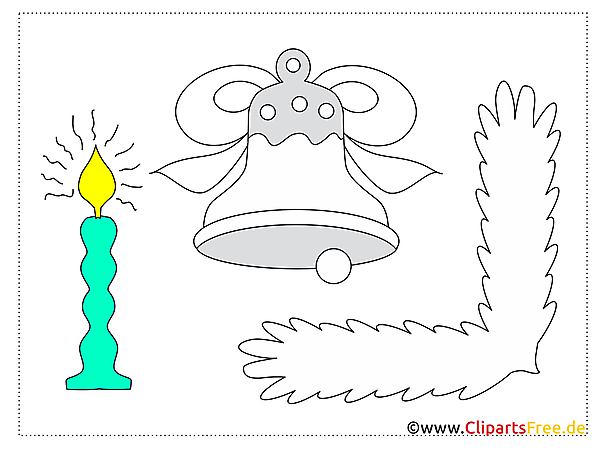 Applikationsvorlage zu Weihnachten