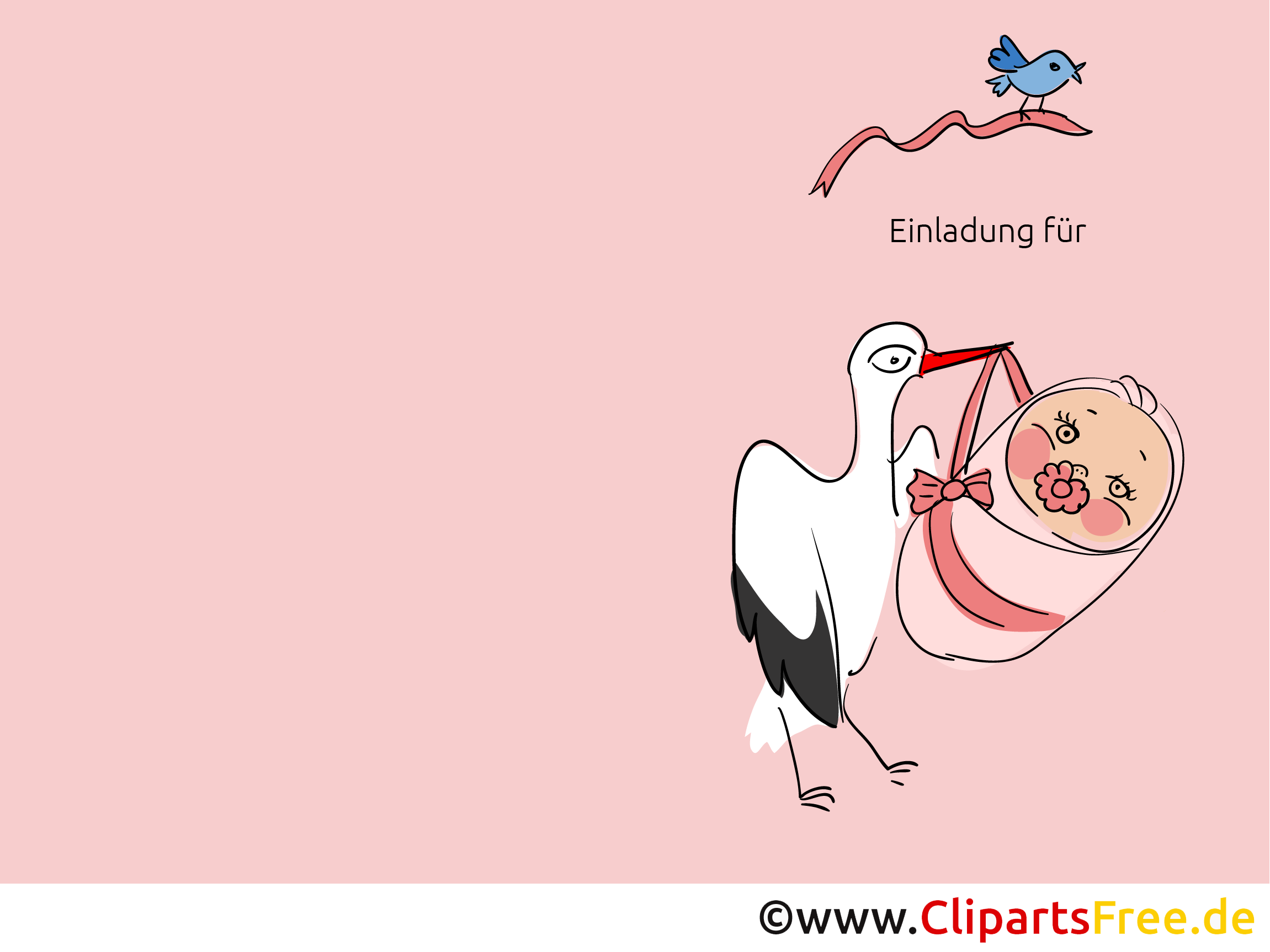 Einladung Geburt Kind zum Drucken