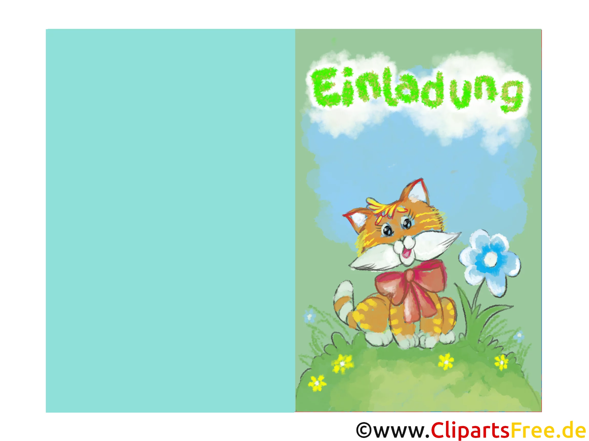 Klappkarten Einladungen zum Drucken