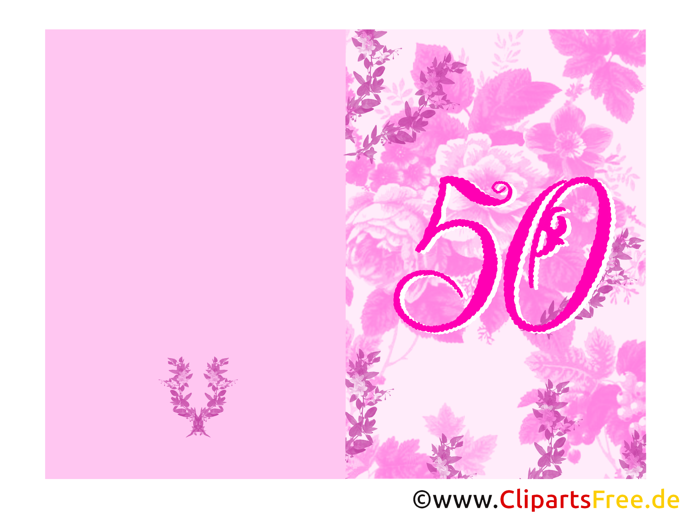 Einladungskarte 50. Geburtstag selbst gestalten