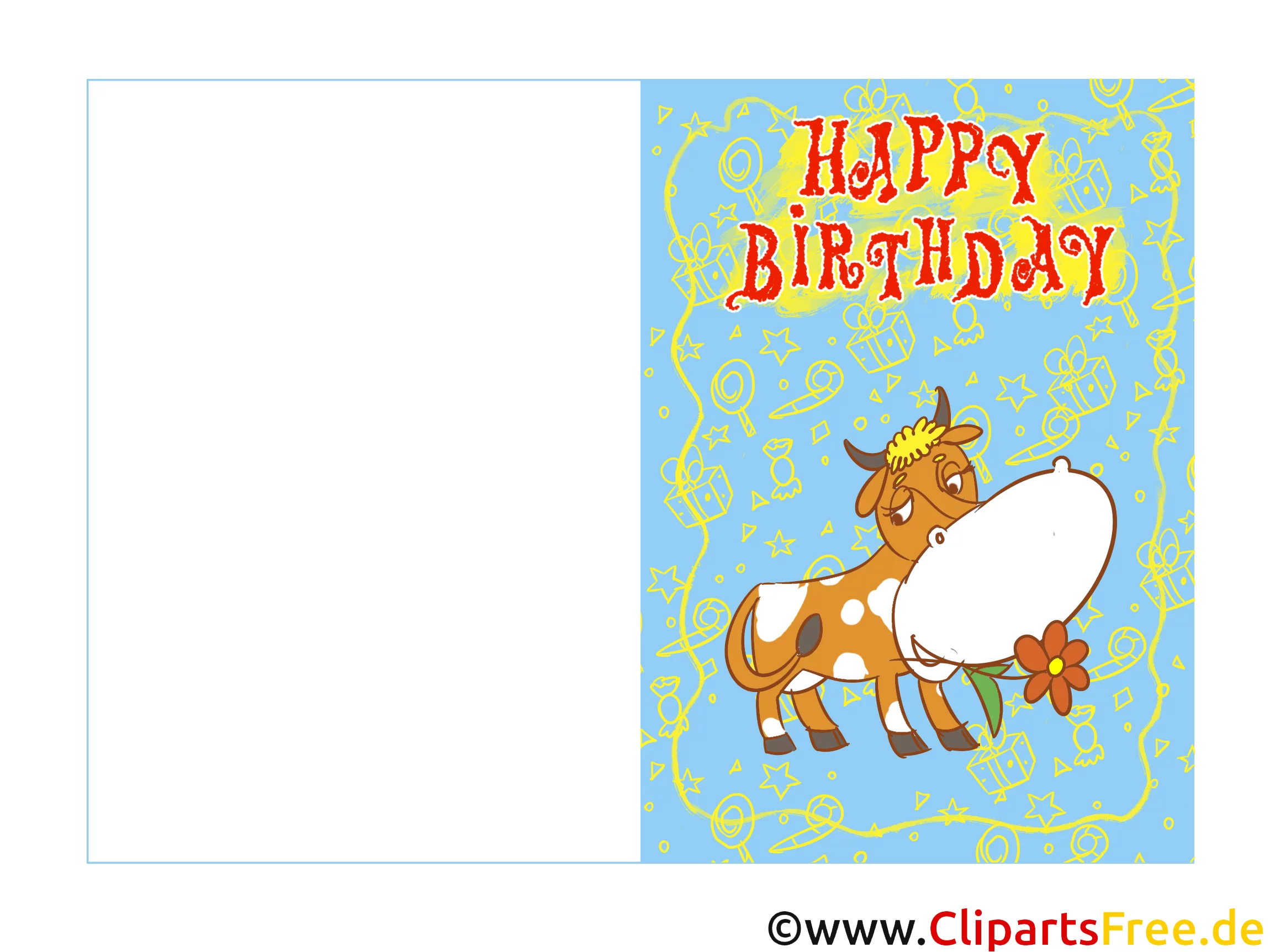 Geburtstagskarten Ecards zum selbst Drucken zum Kindergeburtstag