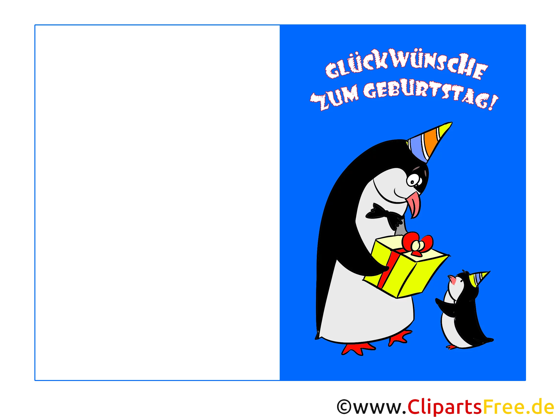 Klappkarte zum Geburtstag drucken