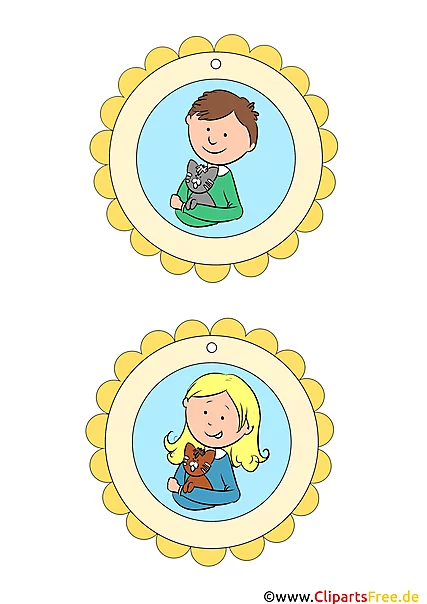 Medaillen Kindergeburtstag und Sport kostenlose Vorlage
