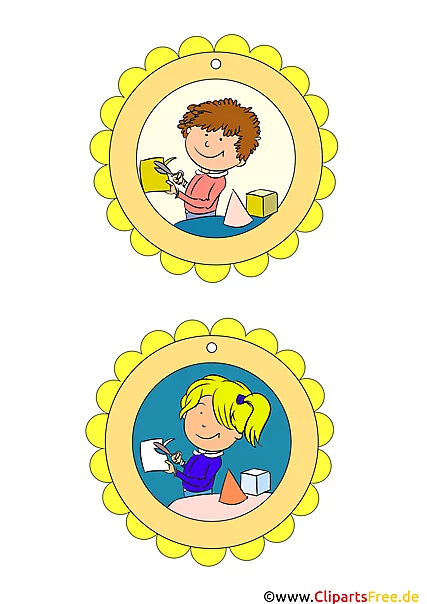 Vorlagen für Bastelstunde Medaillen Kinder
