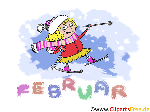 Februar Clipart Monate kostenlose Bilder zum Drucken