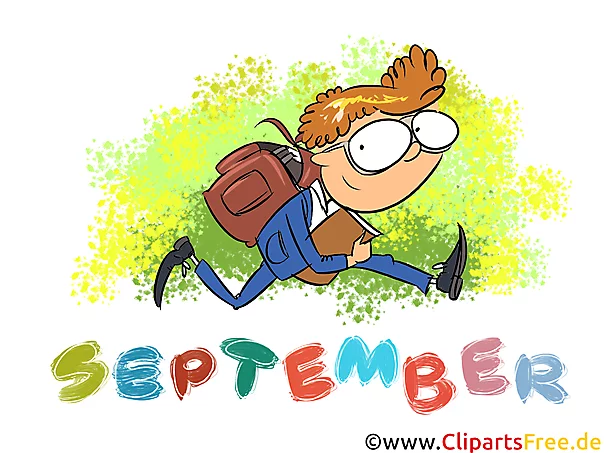 September Clipart - Monate kostenlose Bilder zum Drucken