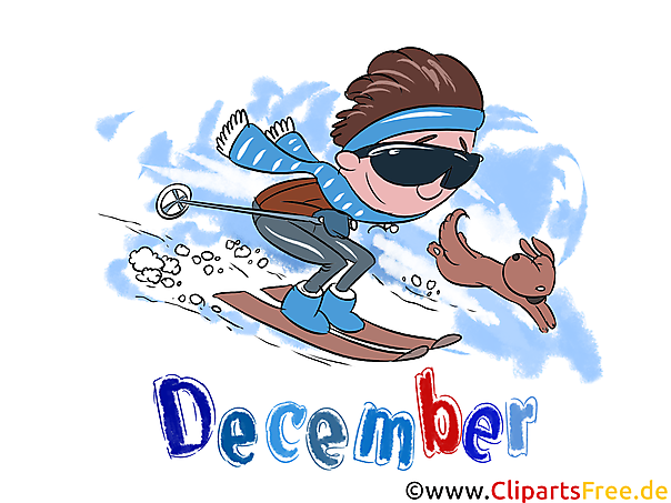 December Illustration - Month Clip Art free