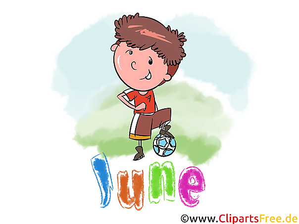 June Illustration - Month Clip Art free