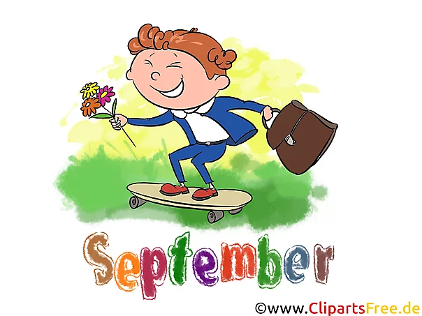 September Illustration - Month Clip Art free