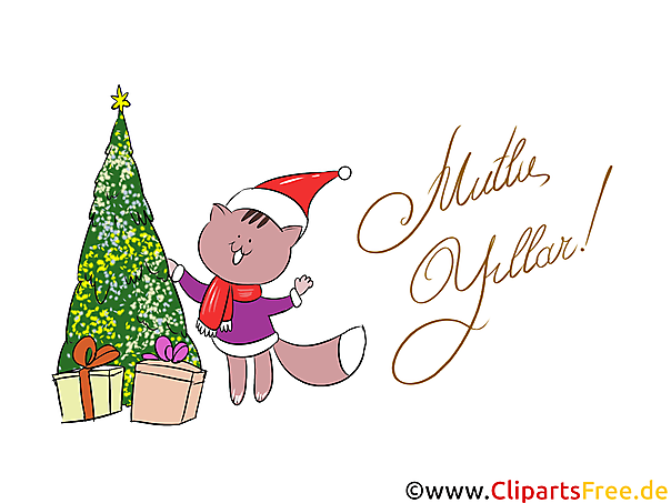 Mutlu Noeller ve Mutlu Yeni Yıl Clipart ücretsiz İndirme