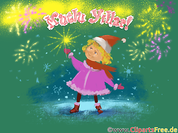 Mutlu Yeni Yıl Clipart ücretsiz İndirme