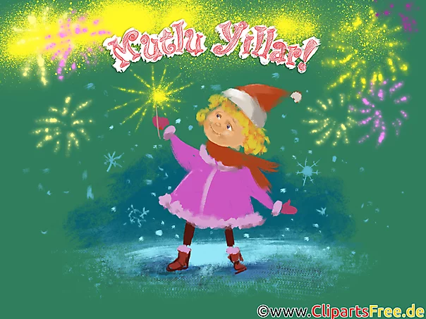 Mutlu Yeni Yıl Clipart ücretsiz İndirme