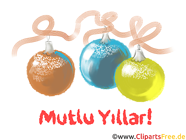 Mutlu yeni yıl tebrik kartı ücretsiz indir