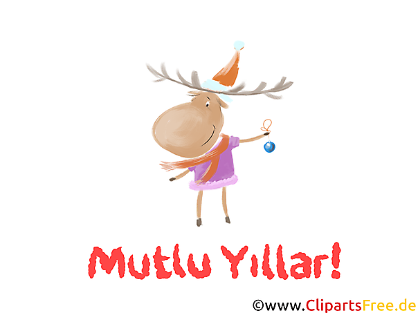 Mutlu yıllar clipart ücretsiz indir