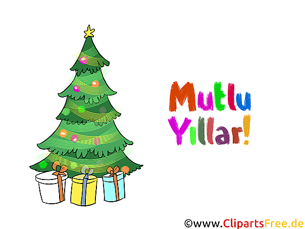 Mutlu Yıllar Tebrik Kartı